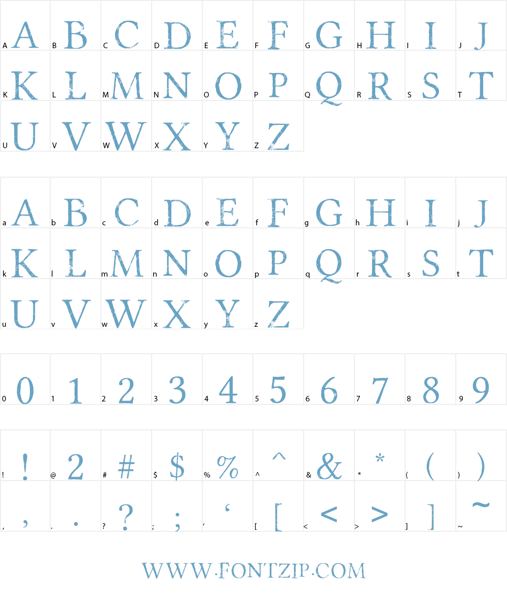 Portmanteau Font Character